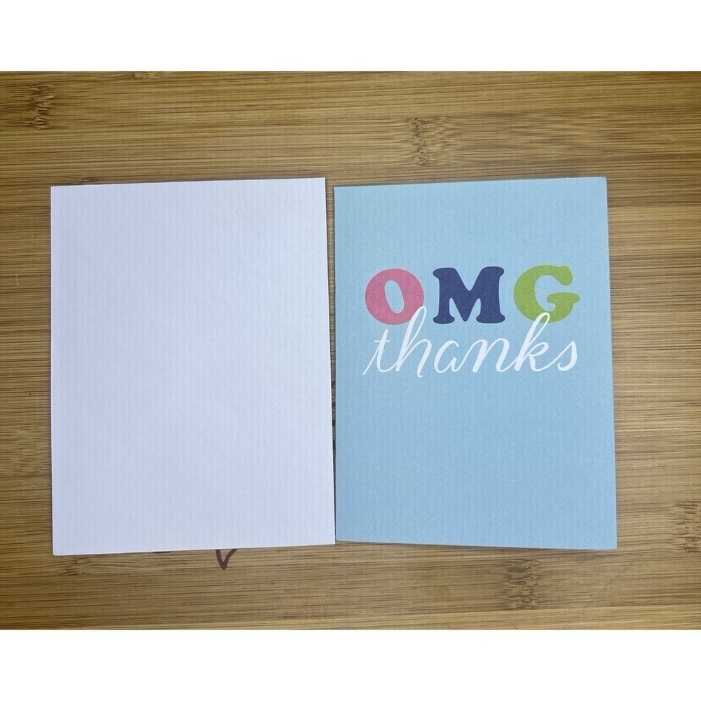 American Greetings OMG‎ Thank You Note Cards Blank Inside - 18 cards/envelopes